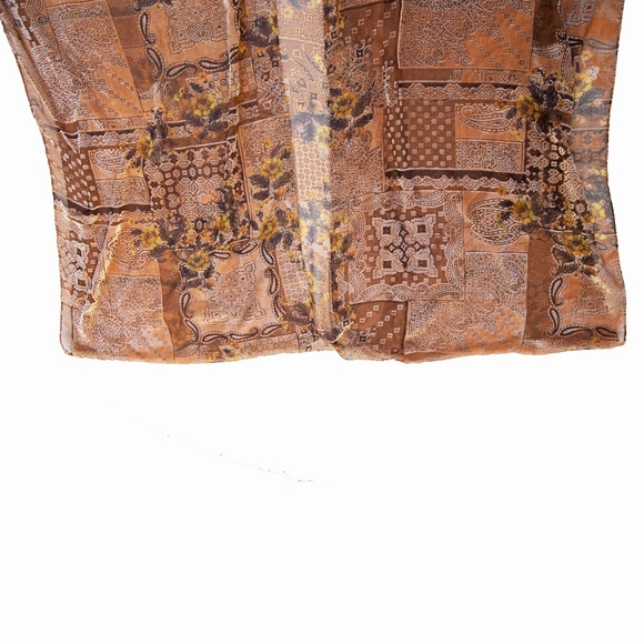 Free People Velvet Sheer Drape Cardigan/Shawl - Picture 14 of 15